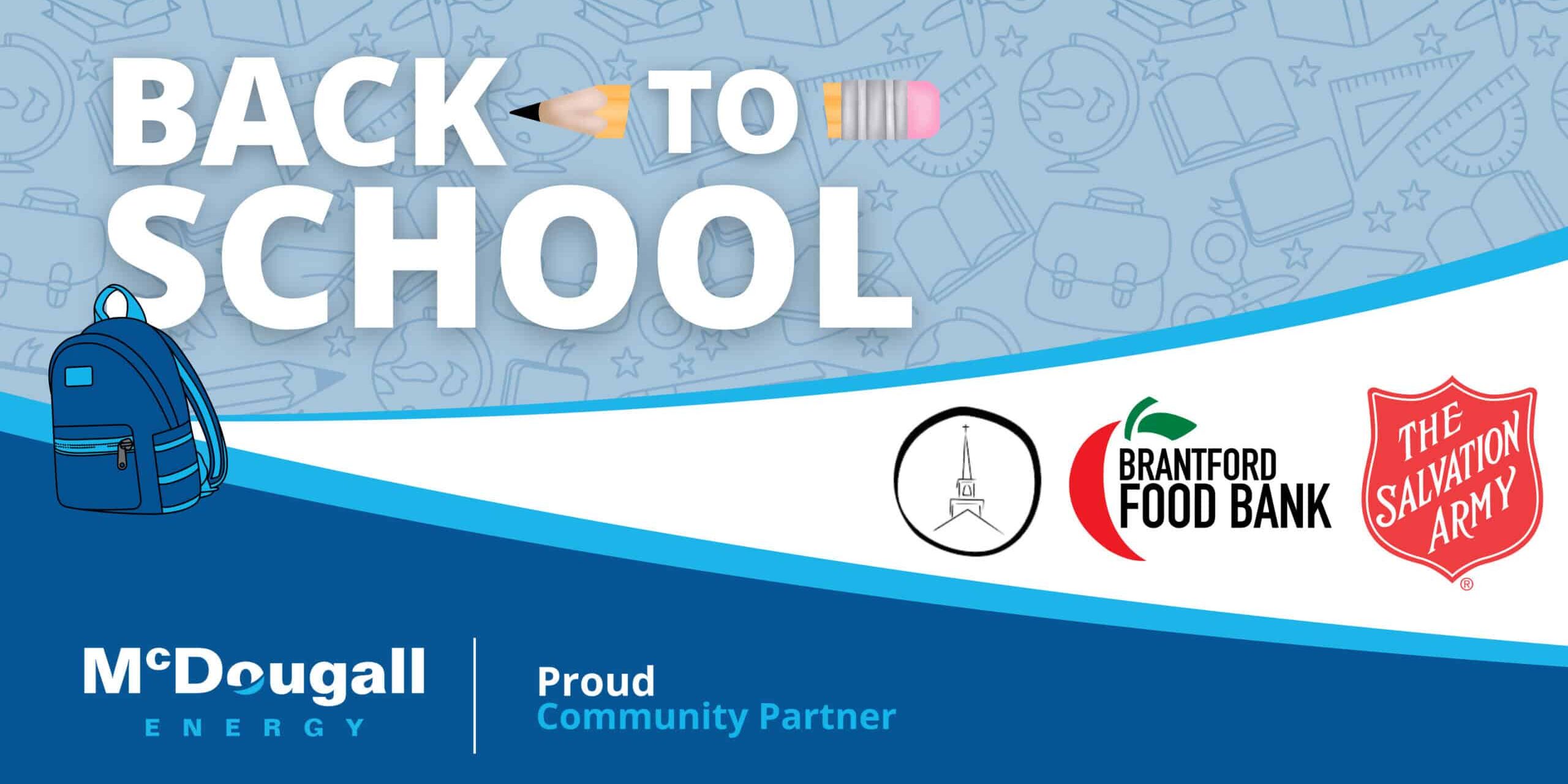 Back to School Supply Drive supporting local food banks and community organizations.