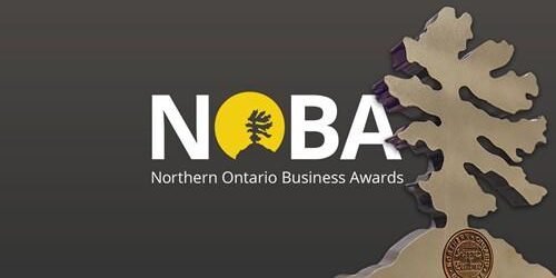 1. Northern Ontario Business Awards logo with NOBA text and tree graphic.